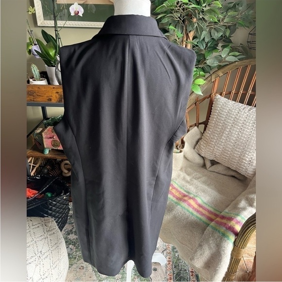 Joie Black Vest Blazer with Gold Buttons - Picture 4 of 4